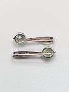 Sparkling 2 Ct. Ice Blue Earrings