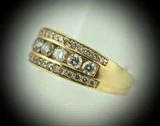 Contemporary 14K Yellow Gold Diamond Band