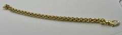 14K Yellow Gold Italian Double Link Bracelet