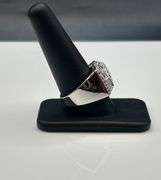 Men's 14 Kt  White Gold Plated 5.75 Cttw. Lab Simulated Diamond Ring
