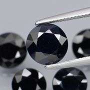 Heated Only! 6.24ct midnight blue Sapphire set