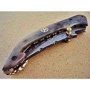 Limited Edition Damascus Steel Camel Bone Knife