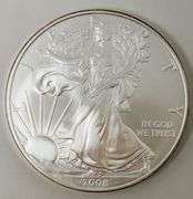 2008-W "Burnished" $ 1 American Silver Eagle UNC