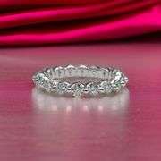 Beautiful 3.15 Ctw VVs1 Moissanite Eternity Ring