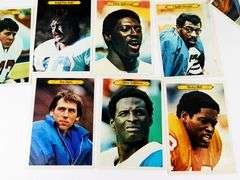12 Topps 1980 Oversized Football Trade Cards, All Greats