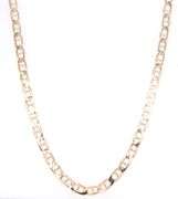 14kt Yellow gold Curbed Anchor chain
