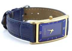 Wittinauer Tank style quartz blue dial watch