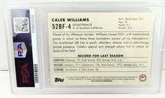 2022 Caleb Williams Bowman University Football Card, Mint 9