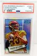 2022 Caleb Williams Bowman University Football Card, Mint 9