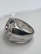 Men's 14 Kt White Gold Plate 7.25 Ctw Lab Simulated Diamond Ring