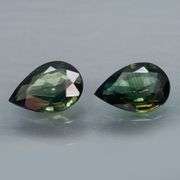 Gorgeous 1.41ct 7x5mm pair of blue green Australian Sapphires