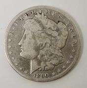 1890 CC Morgan Silver Dollar, Circulated