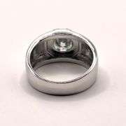 Men's Sparkling 2.52 Ct Ice Blue Fire Moissanite Ring