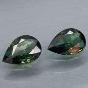 Gorgeous 1.41ct 7x5mm pair of blue green Australian Sapphires