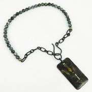 Artisan Holy Spirit & Heart Gemstone Necklace