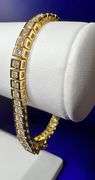 Dazzling 16.85 Ctw Lab Simulated Diamond Tennis Bracelet
