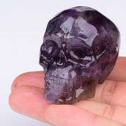 Natural Amethyst Crystal Skull