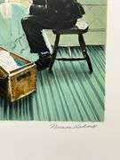 Rare Norman Rockwell Original Lithograph Hand Signed