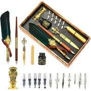 Feather Quill Pen Set with Sealing Wax