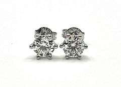 Dazzling 1.45 Ctw VVs1 D Lab Simulated Diamond Earrings