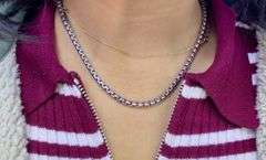 Stunning 28in Italian Silver Rope Chain
