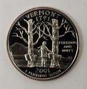 2001 S Proof State Quarters "5 Rolls" 200 Coins