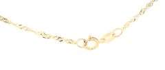 14kt Yellow gold diamond heart shaped pendant on chain