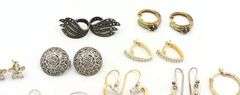 Group Lot of Vintage 925 sterling silver earrings