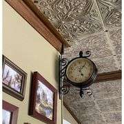 Double-Sided Retro Wall Clock