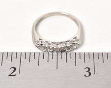 Sparkling 14K White Gold Diamond Ring