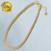 7 INCHES AU750 18KT SOLID YELLOW GOLD BEANS BRACELET