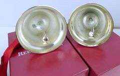 2 Reed & Barton Christmas Bells with Boxes