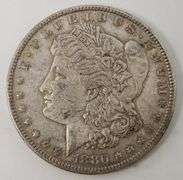 1880 O Morgan Silver Dollar, Circulated