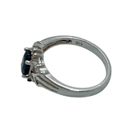 925 Sterling Silver & Onyx Jewelry Lot: Earrings, Bracelet, and Rings