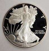 2001-W $1 Silver Eagle PR DCAM