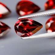Top color!! 6.54ct 6pc. Mozambique Garnet set