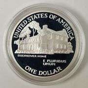 1990-P $1 Eisenhower Centennial PR DCAM