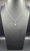 Sparkling 2 Ct VVs1 Lab Simulated Ice Mint Green Diamond Pendant w/chain