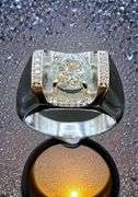 Men's 3.75 Ct White VVs1 H-I Fire Moissanite Ring