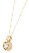 Jean Francois Albert 0.74ct Round Diamond Solitaire Pendant Necklace in 18K