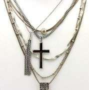 Group lot of 6 Vintage 925 sterling silver necklaces