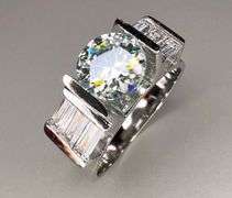 Sparkling 2.5 Ct VVs1 -Fire Mossanite Ring