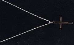 Cross Pendant Necklace in Sterling Silver