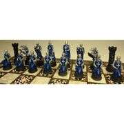 Medieval Crusades Warrior Chess Set Hand-Painted