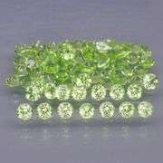 Round cut! Untreated! Jeweler matched! 4.49ct Peridot set!