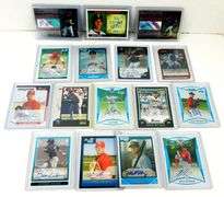 16 Autographed Baseball Cards