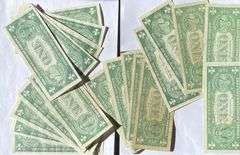 20 Circulated $1 Silver Certificates