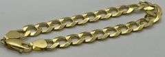 14K Yellow Gold Italian Curb Link Bracelet