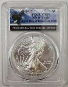 2017 American Silver Eagle PCGS MS 69 - First Day Of Issue