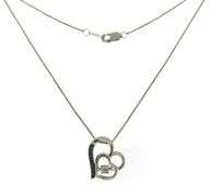 Sterling Silver Heart Shaped Pendant on Chain